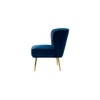 Crimson Fabric Accent Chair in Navy Blue Colour