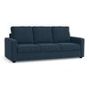 Apollo Compact Sofa Set (Colour : Indigo Blue, Cushion : Hard, Back Type : High Back, Seater : 3+1+1)