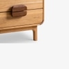 Tuskar Solid Wood Bedside Table in Brown Colour