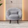 Barret 1 Seater Fabric Sofa in Grey Ice Colour