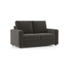 Apollo Compact High Back 2 Seater  Fabric Sofa In Smoke Colour