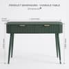 Selin Solid Mango Wood Storage Dressing Table Warm White