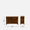 Sheesham Wood Sideboard In Scratch Resistant Provincial Teak Finish