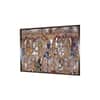 Yellow Blue Tanjore Painted Framed Canvas Wall Prints Canvas Wall Prints Set of 2 Multicolor Matte