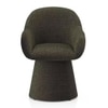 Selene Upholstered Accent Chair In Cedar Green Fabric