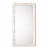 Rift Ivory Finish Wall Mirror