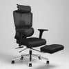 Imperia Pro Ergonomic High Back Study Chair with Headrest in Black Colour
