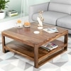 Turin Sheesham Wood Coffee Table In Teak Finish