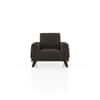 Granada Premium 1 Seater Fabric Sofa in Stone Grey Velvet Colour