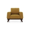 Granada Essential 1 Seater Fabric Sofa In Ochre