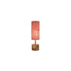 Olive Pink jute & solid wood table lamp