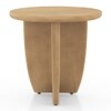 Kaya Solid Wood Side Table in Oak Finish