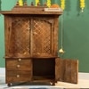 D'Dass Honey Finish Solid Sheesham Wooden Temple For Pooja