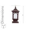 WINCHESTER Brown Finish Outdoor Pedestal Gate Light