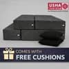 Usha Shriram Folding 1 Seater Single Foam Fold Out Sofa Cum Bed in Dark Grey Colour
