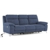 Emila Fabric Three Seater Motorized Recliner in Blue Colour
