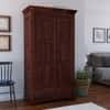 Parker 2 Door 2 Drawer Sheesham Wood Wardrobe in dark Honey Oak Finish