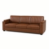 Futon 3 Seater Sofa in Leatherette Brown Color