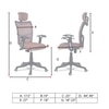 Jeaorda High Back Ergonomic Chair in Orange Colour