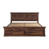 Prashiv Solid Wood Queen  Size Bed With Box Storage (Provincial Teak Finish)