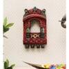 Desert Art Wooden Jharokha Wall Frame 10 Inch in Red Colour