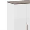 Baltoro Engineered Wood Tall Shoe Rack in White Finish