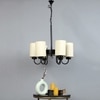 Devansh Steel Cotton Wall Mounted Lamp With Cotton Off White Shade