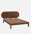 Orren Solid Wood King  Size Bed Without Storage (Provincial Teak Finish)