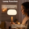 Tall Mushroom Style Rechargeable Table Lamp with 12 Hour Battery Backup