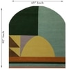 Milot WoolRectangle Carpets Hand Tufted in Multicolour