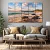 The Castle Decor Diamond Crystal Rhinestone Wall Art Set of 5 27x48 Inch