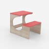 Montessori Toddler Activity Table & Chair in Oak and Red