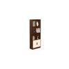 Seonn Engineered Wood Bookshelf with Drawer and 2 Doors Cabinet Floor Standin in Maple & Beige
