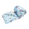 Blue Foral Comfoter Reversible Cotton Feel 350 Gsm Double Bed 240 X 220 Cms