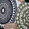 Multicolor Geometric Machine Made Polyester 4 X 6 Feet Carpet