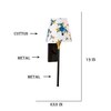 Devansh Metal Electric Wall Light in Black Colour with Multi Shade Count of 1 Light