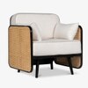 Andaman Havelock Solid Wood Arm Chair in White Colour