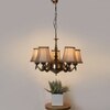 Devansh Gold Wall Mounted Lamp With Off-White Cotton Shade