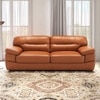Hensley 3 Seater Leatherette Sole in Tan Brown Colour