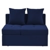 Midora 1 Seater Pull Out Sofa cum Bed  in Navy Blue Colour