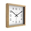 Wooden Square Wall Clock with Contemporary Dial