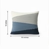 Cozy Kaleidoscope Blue Knitted Cushion Cover  16X16 Inches