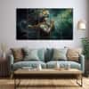The Castle Decor Krishna Ji Wall Painting Wooden Framed 27x48 Inch (Style 15)