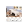 Gilbertson 1 Seater Sofa Cum Bed In Cream Color