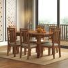 Martha Solid Wood Dining Chair Set Of 2 In Teak Finish