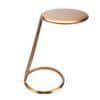 Slanted Nesting Raw Antique Gold Metal Side Table Large in Gold Colour