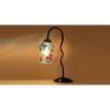 Multicolor Mosaic Glass Zig Zag Curvy Table lamp with Iron Base (EN09)
