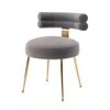 Swizzy Solid Wood Accent Chair in Grey Colour
