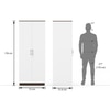 Riley Engineered Wood 2 Door Wardrobe in White Finish