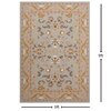 Presto Blue Traditional Hand Tufted Wool Carpet 6X9 Feet